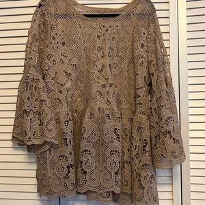 Wear a tank top underneath it because it’s see-through